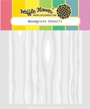Waffle Flower - Woodgrain Texture stencil