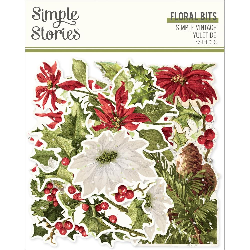 Simple Stories Simple Vintage Yuletide Bits & Pieces Floral