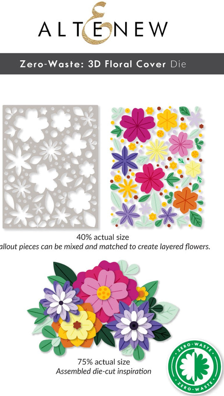 Altenew - Zero Waste 3D Floral Cover die set