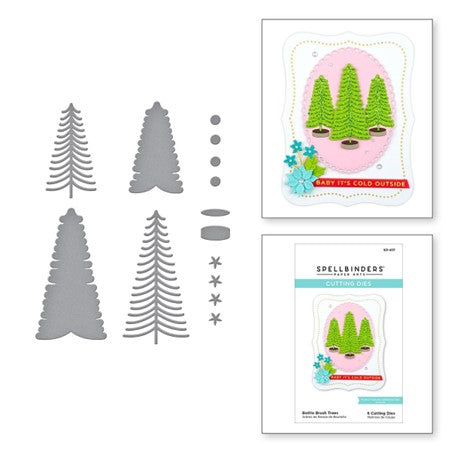 Spellbinders S3-417 Bottle Brush Trees