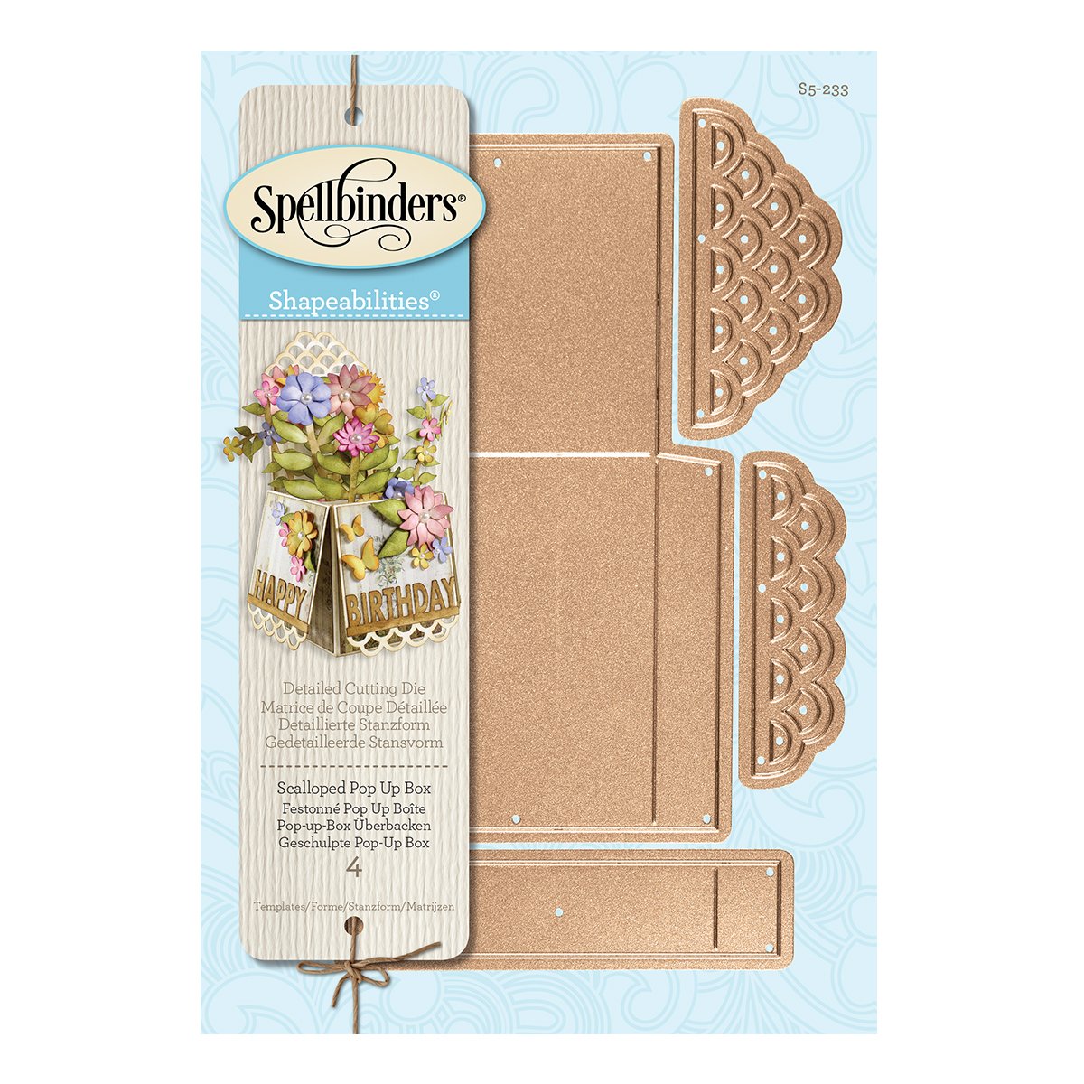 Spellbinders S5-233 Scalloped Pop-up Box