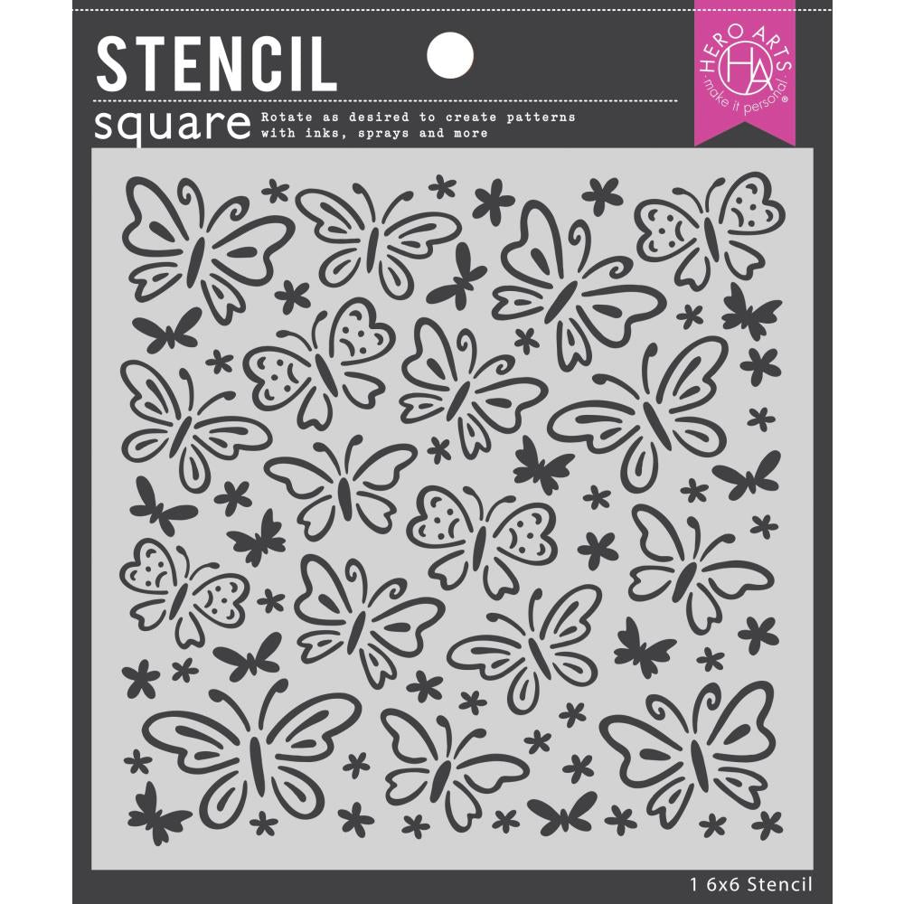 Hero Arts SA268 Butterfly Pattern Stencil