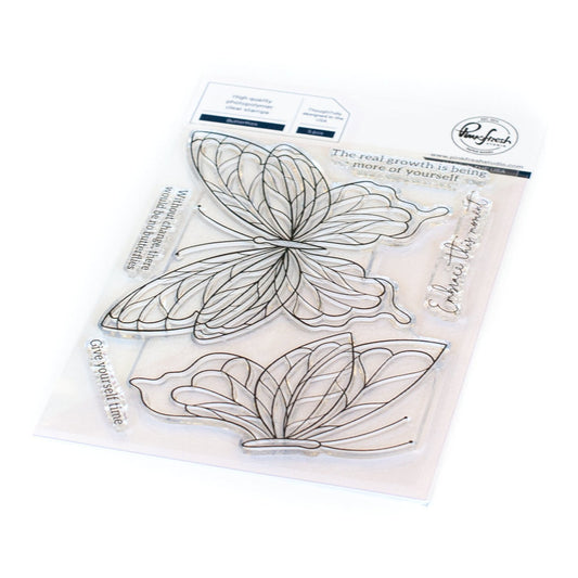 PinkFresh Studio - 113121 Butterflies stamp set & 112221 Die set