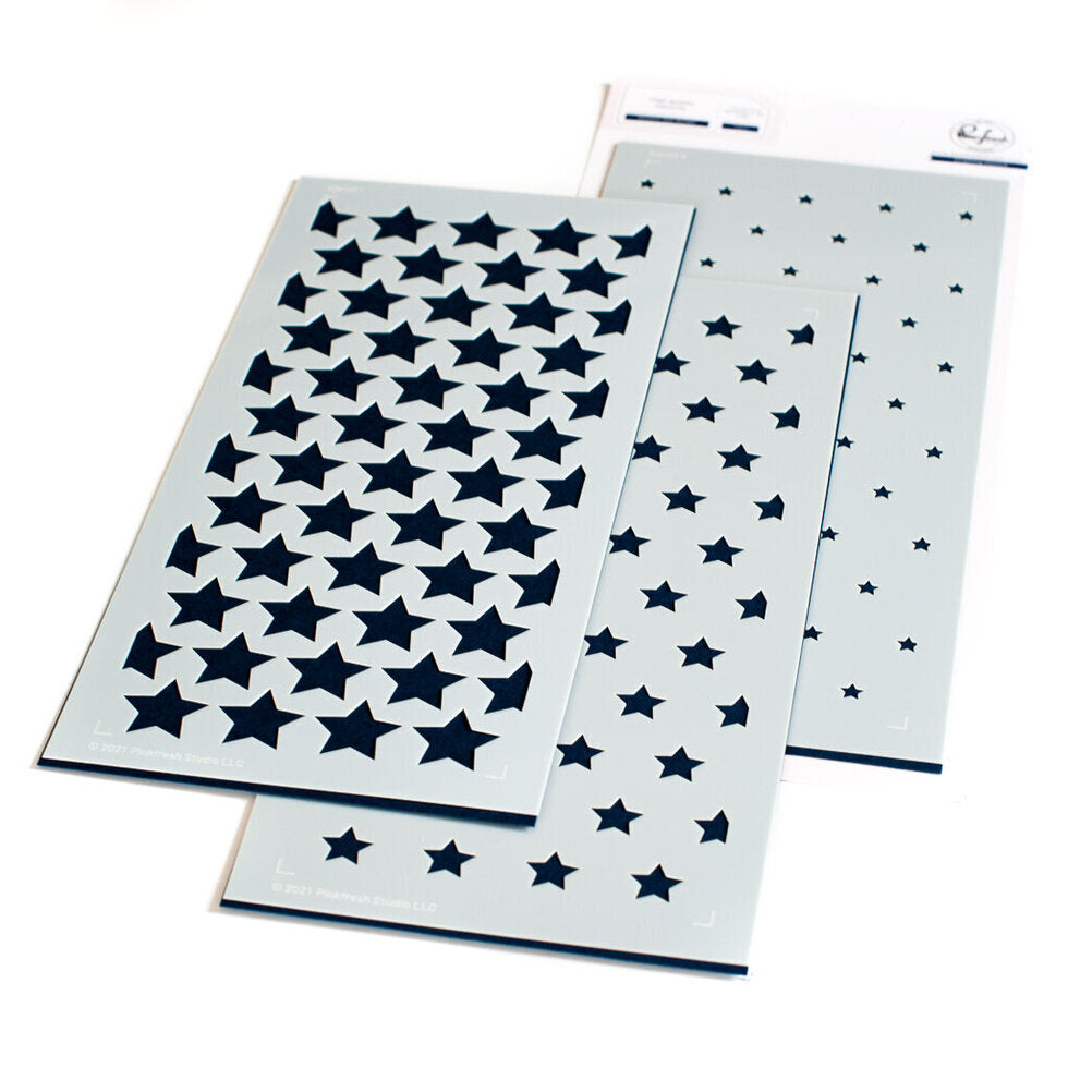 PinkFresh Studio - Slimline Stencil Builder - Star 123321