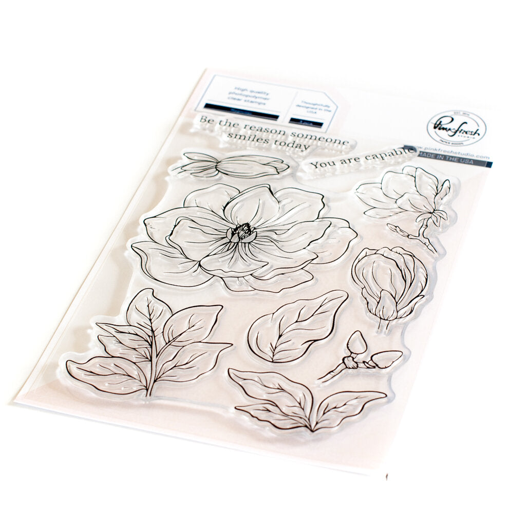 PinkFresh Studio - Magnolia stamp set (149522) -out of stock