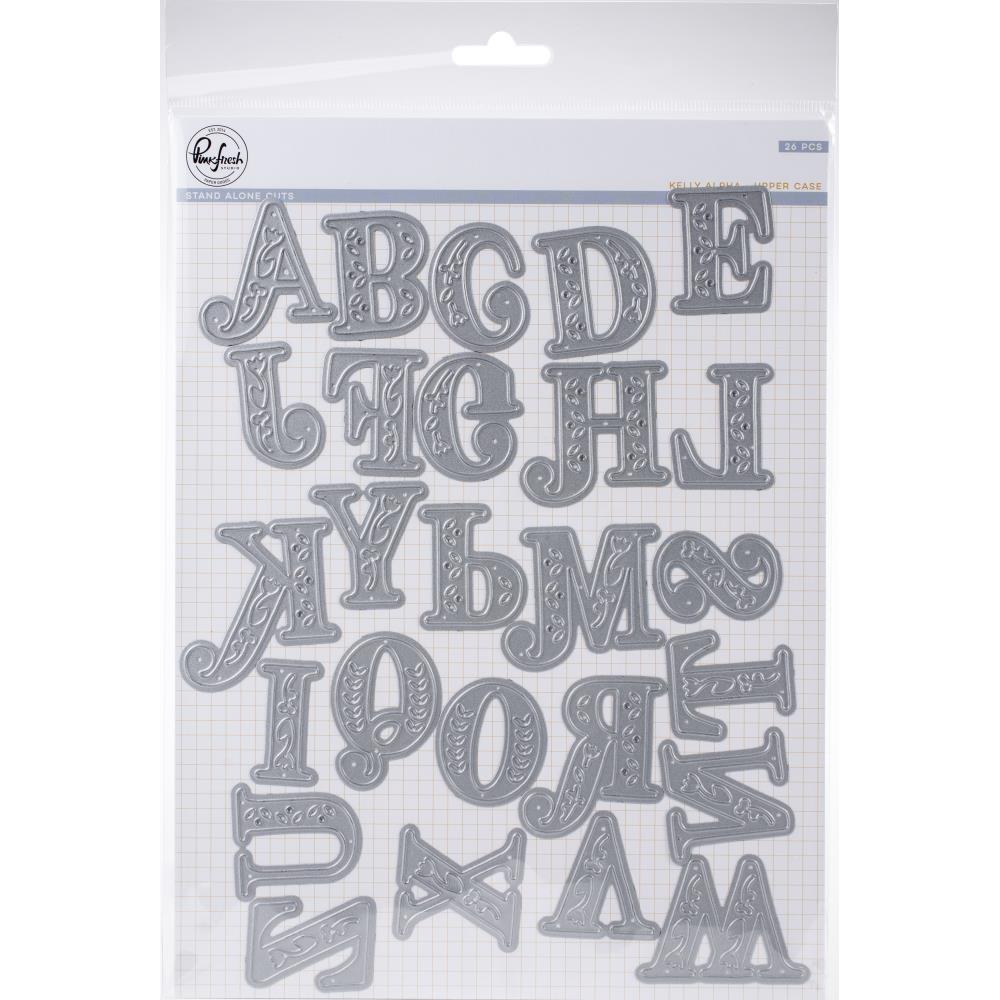 PinkFresh - Kelly Alpha Uppercase die set (1619) - out of stock
