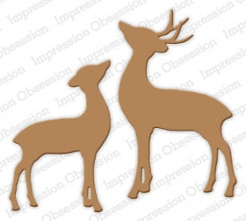 Impression Obsession die - 306Y Deer and Doe