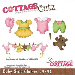 Cottage Cutz 4X4496 Baby Girl Clothes die