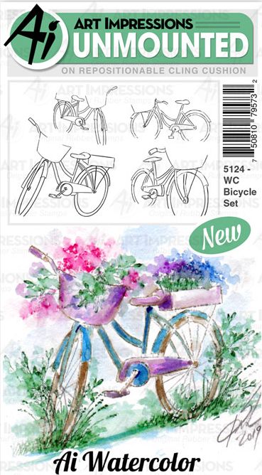 Art Impressions - 5124 WC Bicycle Set*