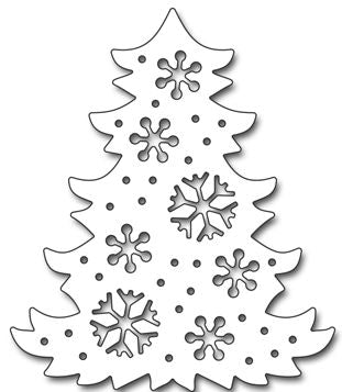 Penny Black 51-369 Snowflake Tree Metal Die..