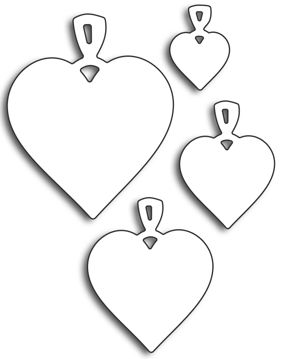 Penny Black - 51-489 Heart Charms (die)