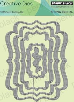 Penny Black 51-909 Company Of Flowers Steel Die Set - Craft Stamping Die