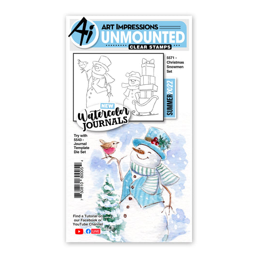 Art Impressions - 5571 Christmas Snowmen set*