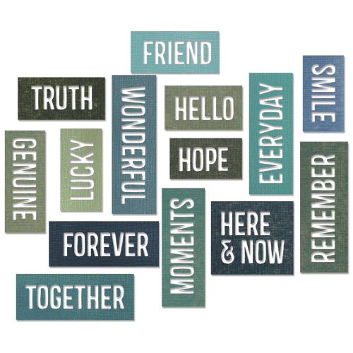 Sizzix Die by Tim Holtz - 660213 Friendship Block Words.*.