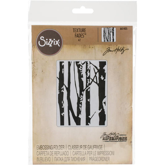 Sizzix Texture Fades Embossing Folder (661405) - Birch Trees by Tim Holtz*