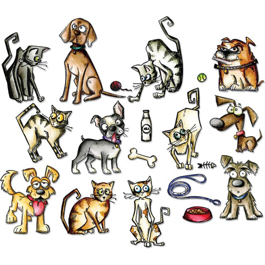 Sizzix 661594 Crazy Cats & Dogs Framelits..*