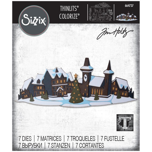 Tim Holtz/Sizzix 664737 Holiday Village die set*