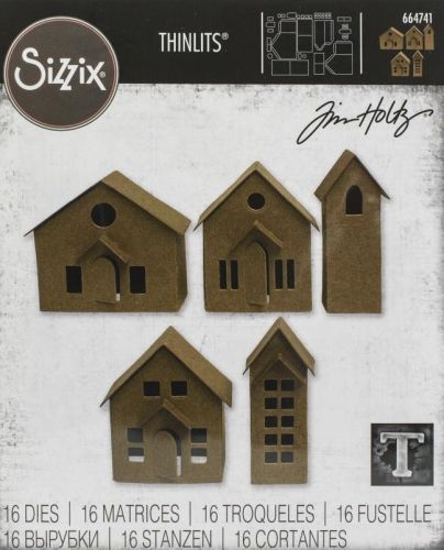 Tim Holtz / Sizzix 664741 Village Thinlits die set*