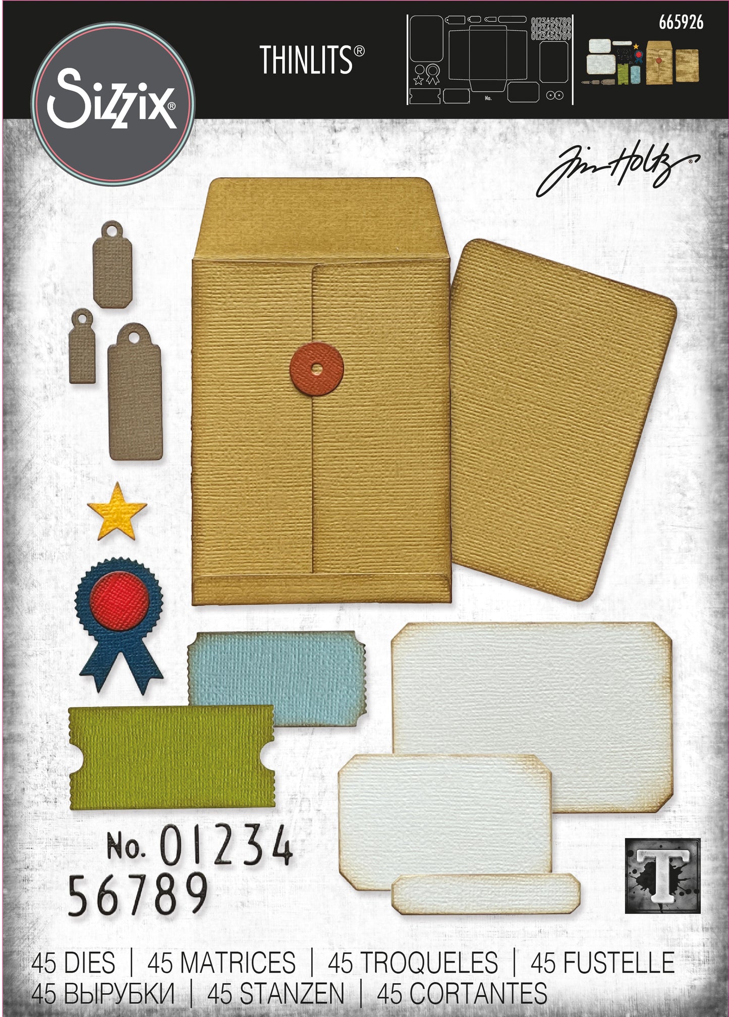 Tim Holtz / Sizzix Collector Thinlits set (665926)*