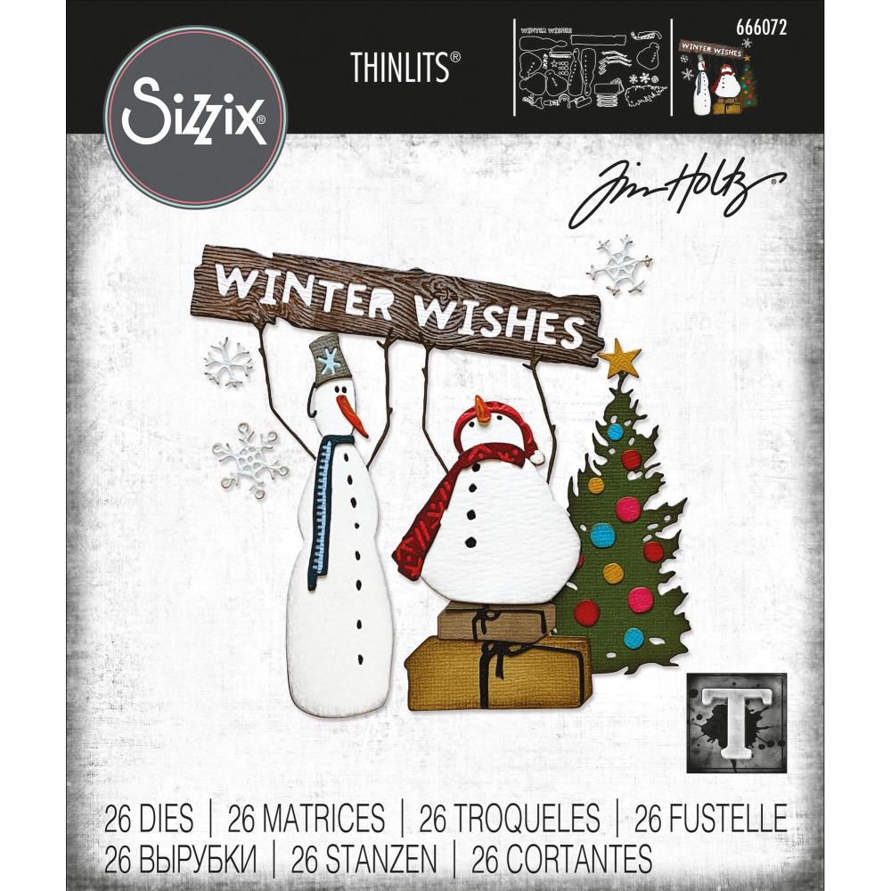 Tim Holtz / Sizzix 666072 Twig & Stump Thinlits set*