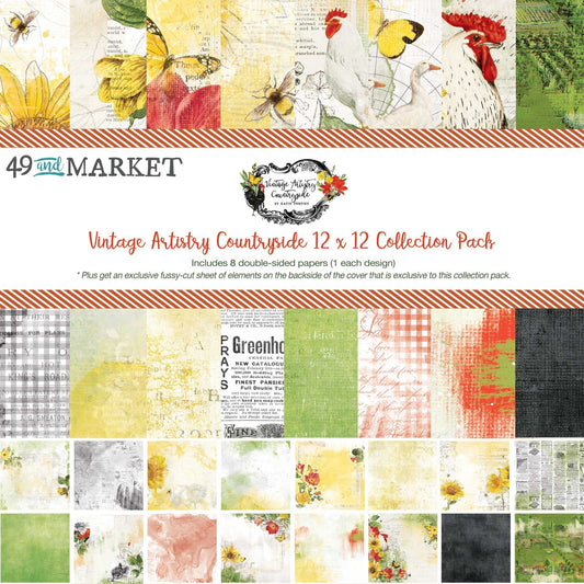 49 & Market - Countryside Vintage Artistry 12x12 Paper Pad (VAC38923* - 1 only left)