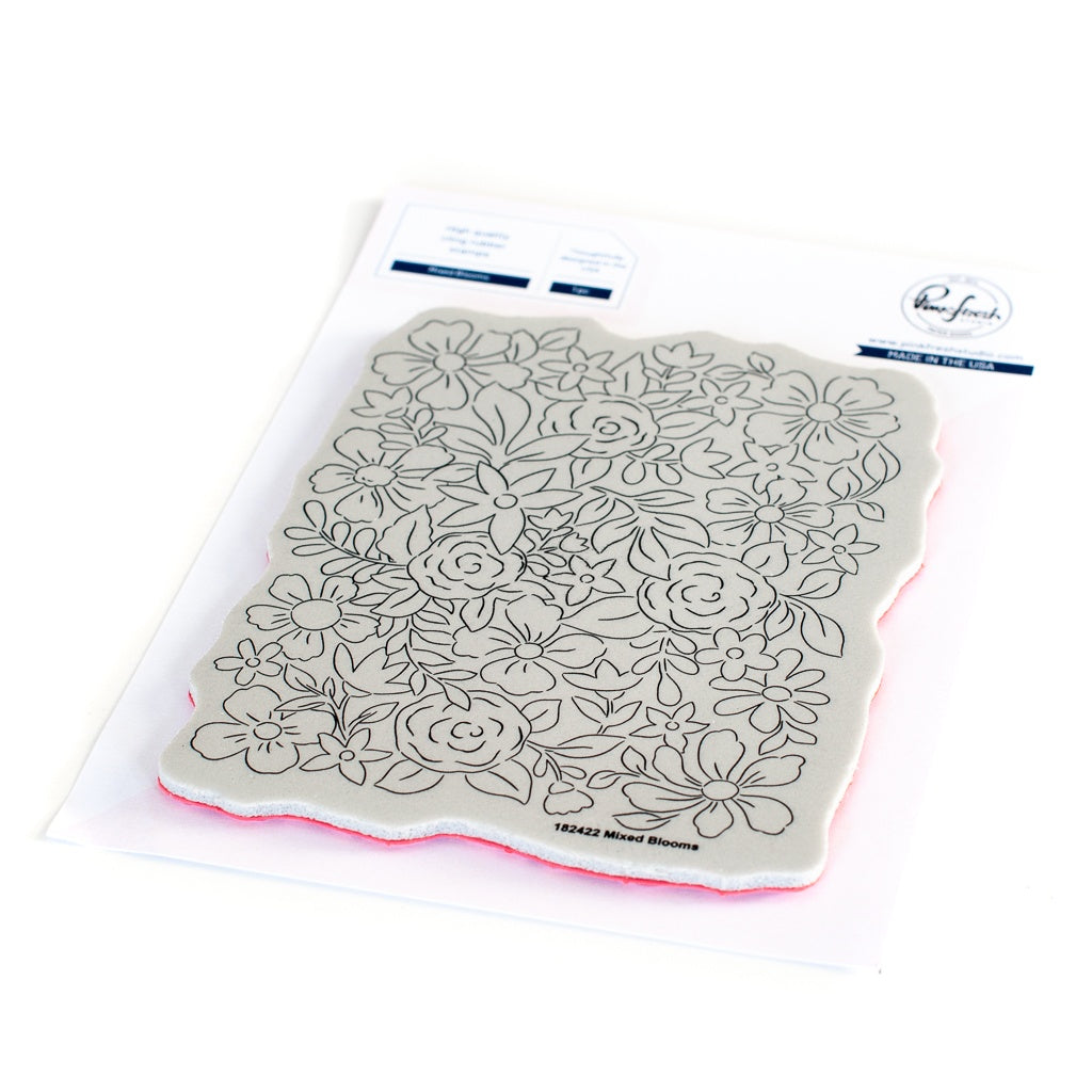 PinkFresh PF182422 Mix Blooms stamp