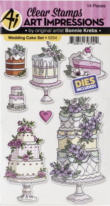 Art Impressions - AI5254 Wedding Cake (stamp & die set)*