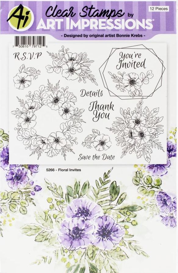 Art Impressions - AI5267 Floral Invites*