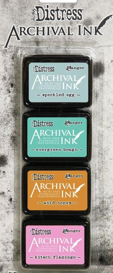 Distress Archival Mini Ink Pads - Kit 4