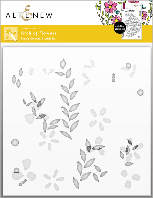 Altenew - Arch of Flowers stencil set* out of stock