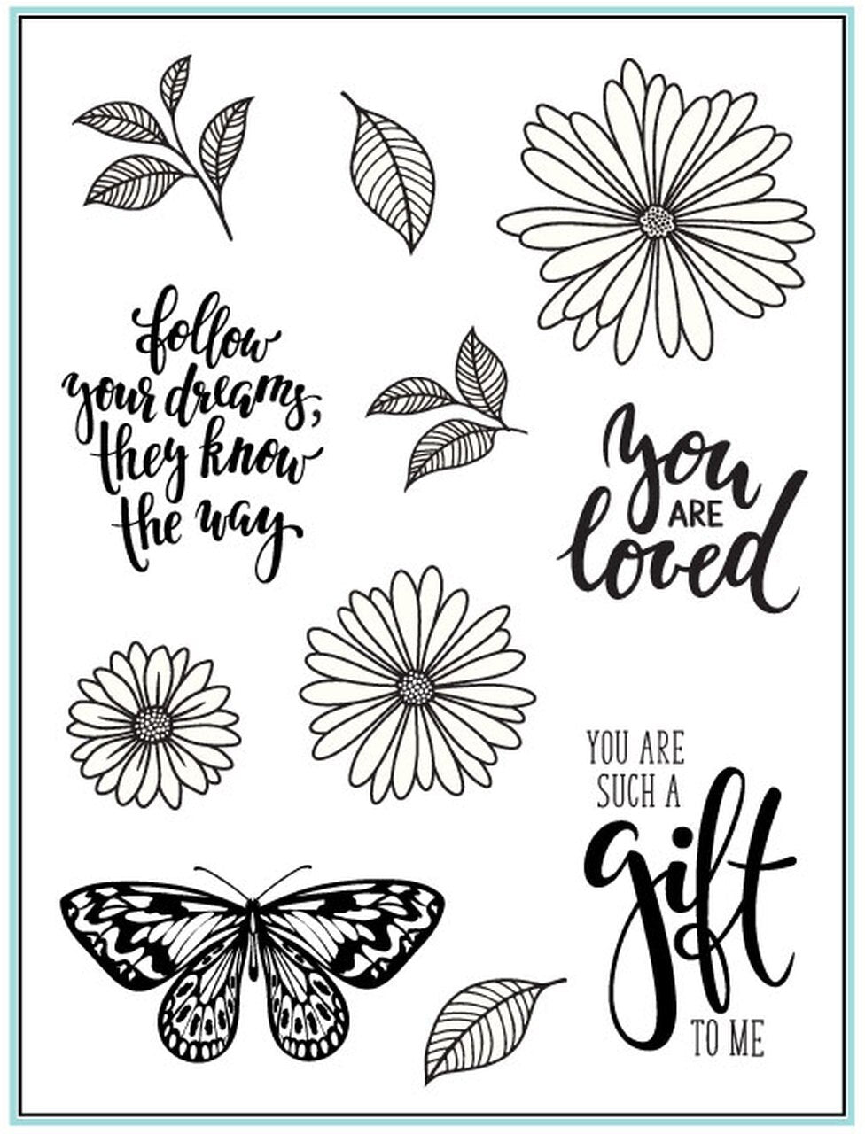 Gina K Designs - Aster (stamp & die bundle)*