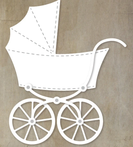 Paper Rose Studio - Baby Pram Carriage - sold out