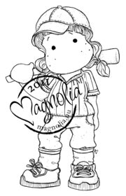 Magnolia Rubber Stamps - Baseball Tilda*