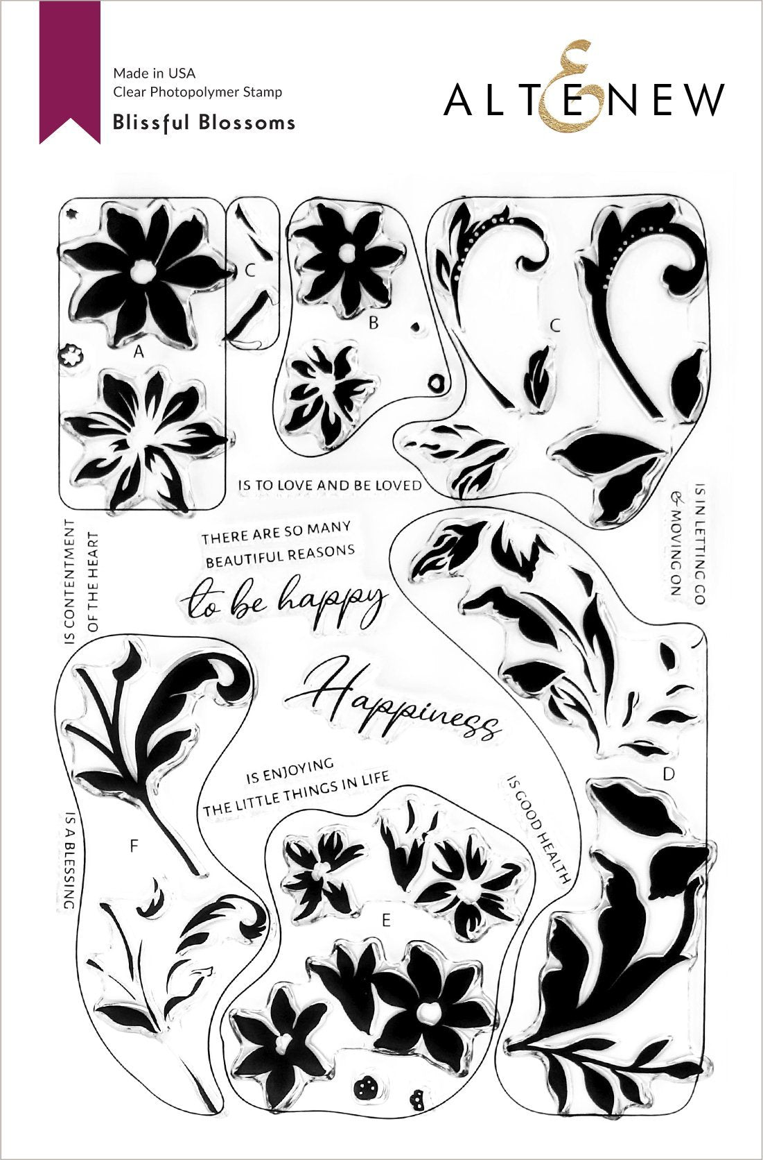 Altenew - Blissful Blossoms stamp & die set