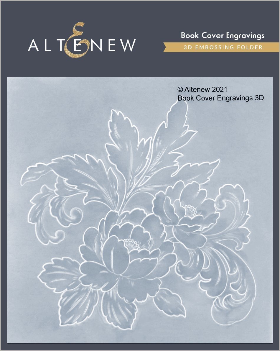 Altenew - Book Cover Engravings Embossing Folder* - out of stock