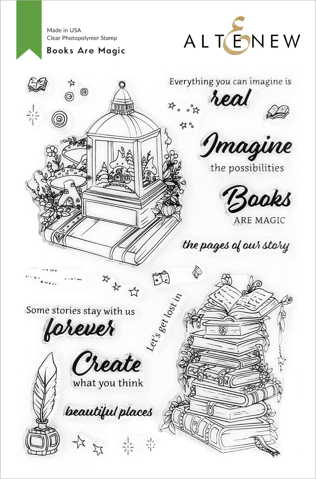 Altenew - Books Are Magic (stamp set) - out of stock