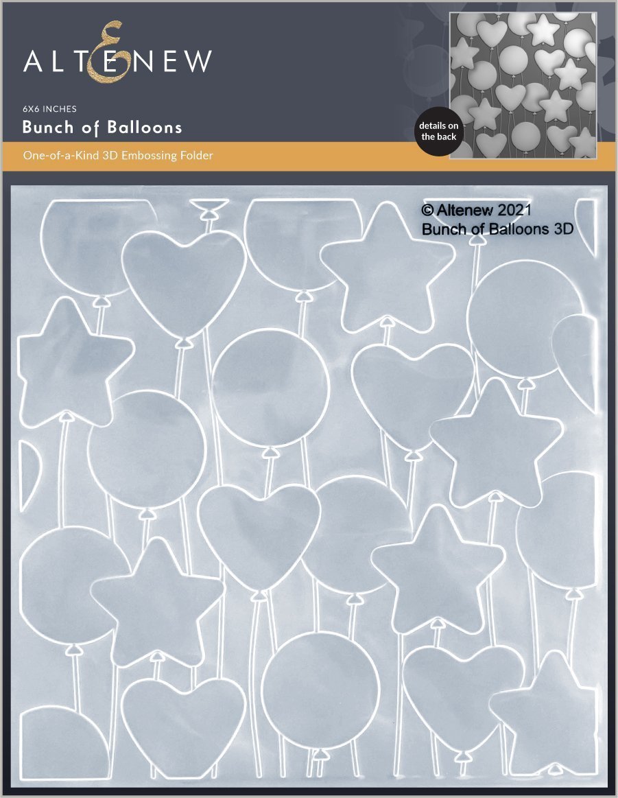 Altenew - Bunch of Balloons 3D Embossing Folder* - sold out