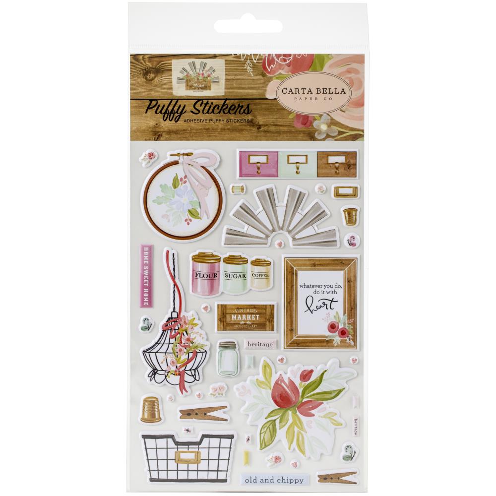 Carta Bella - Farmhouse Market - CBF113066 Puffy Stickers