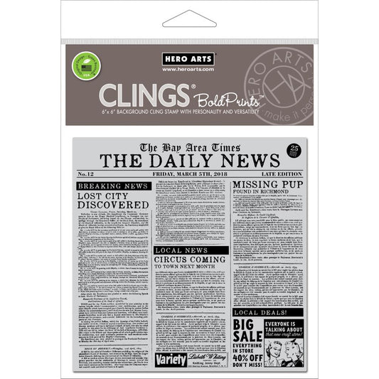 Hero Arts CG731 Newspaper Bold Prints*