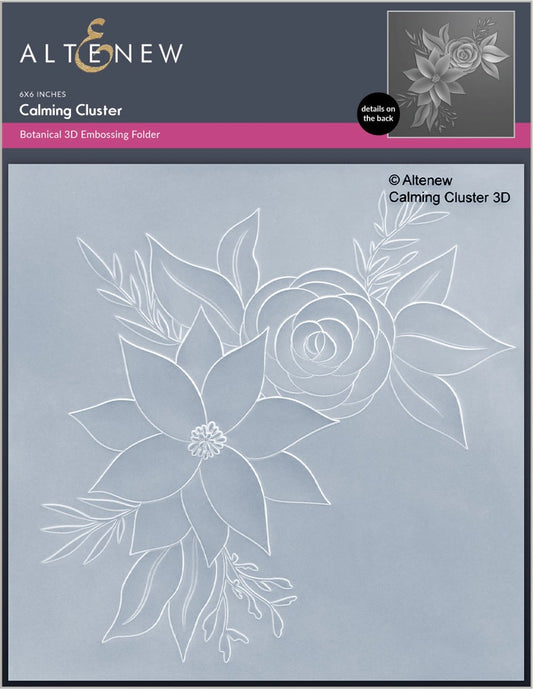 Altenew - Calming Cluster 3D Embossing Folder- out of stock