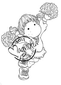 Magnolia Rubber Stamps - Cheerleader Tilda*