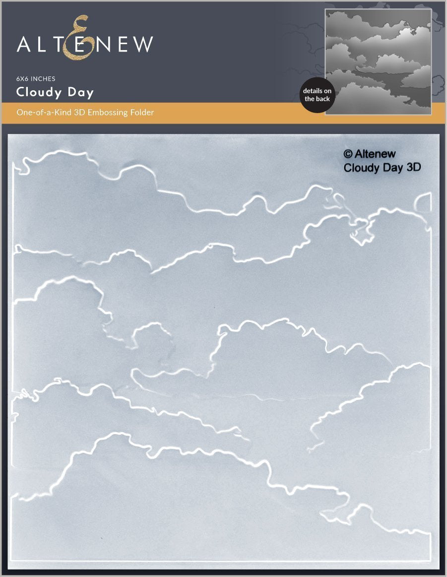 Altenew - Cloudy Day 3D Embossing Folder* - sold out