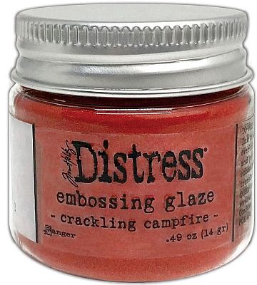 Distress Crackling Fireplace - Embossing Glaze