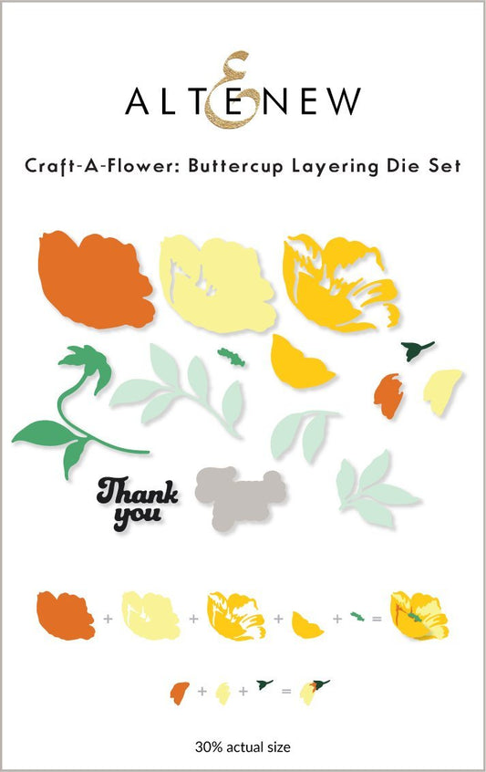 Altenew - Craft A Flower: Buttercup Layering Die set