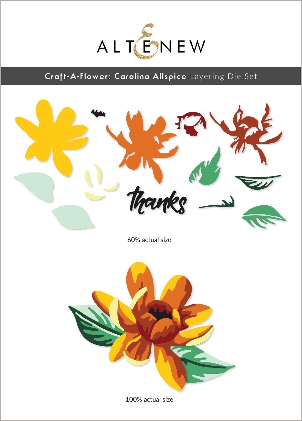 Altenew - Craft A Flower: Carolina Allspice Layering Die