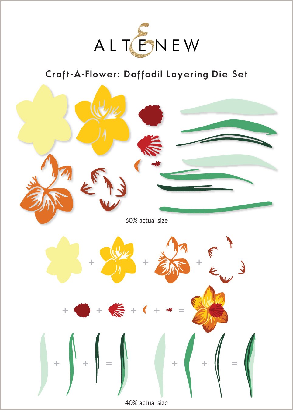 Altenew - Craft A Flower: Daffodil Layering Die Set