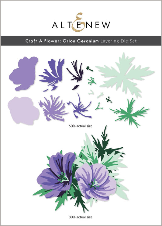 Altenew - Craft A Flower: Orion Geranium Layering Die