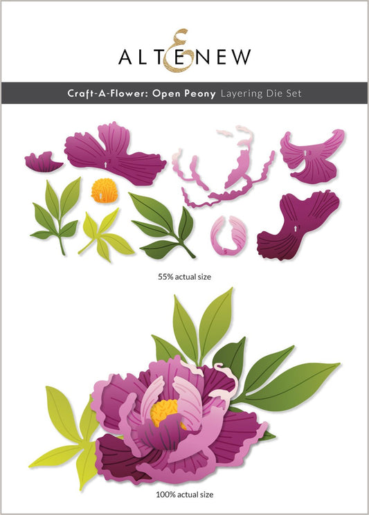Altenew - Craft A Flower: Open Peony Layering die- Sold out