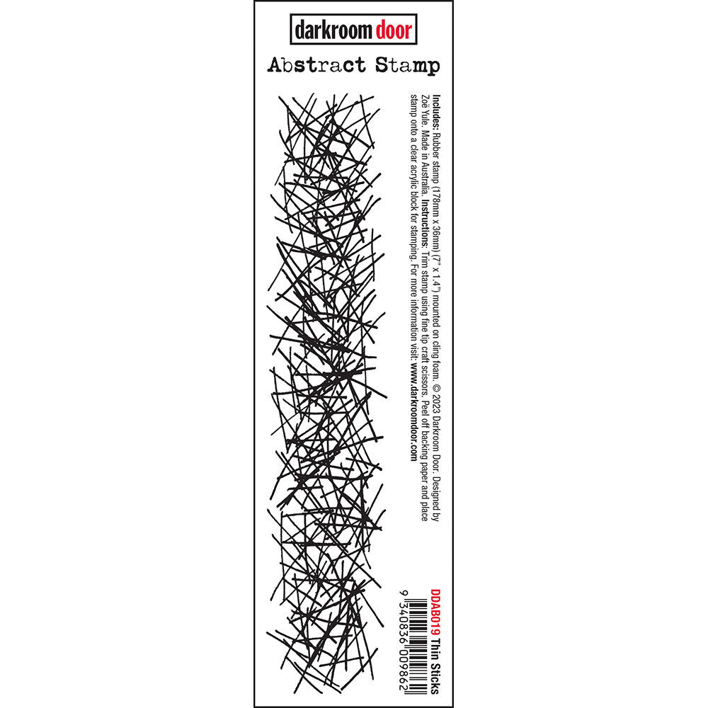 Darkroom Door Abstract Stamp - DDAB019 - Thin Sticks*