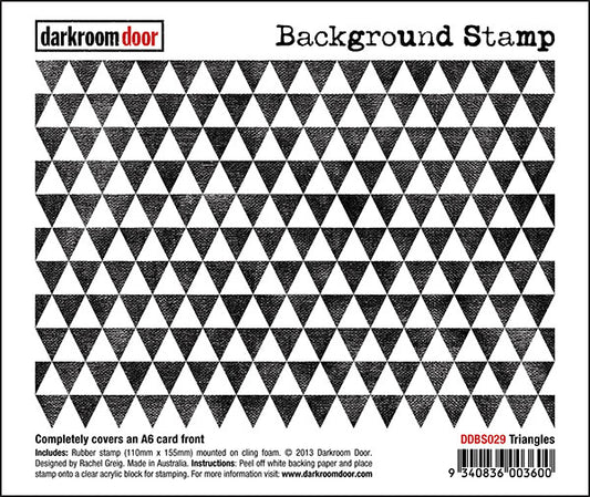 Darkroom Door DDBS029 Triangles Background Stamp*